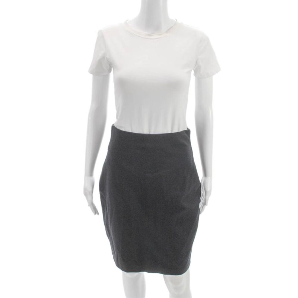 Wolford Womens Gray Straight Pencil Skirt Short Size 8